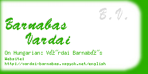 barnabas vardai business card